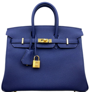 Birkin 25 Bleu Navy (7U) Stamp W 2024