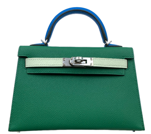 Mini Kelly 2 Vert Vertigo (U4) Vert Fizz (0S) Bleu Zanzibar (B3) Stamp W 2024