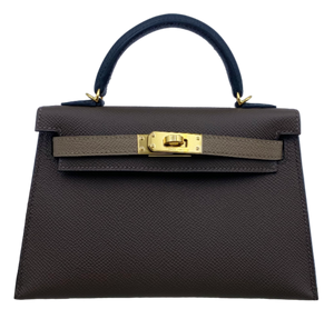 Mini Kelly 2 Ecorce (4C) Etoupe (18) Noir (89) Stamp W 2024