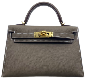 Mini Kelly 2 Etoupe (18) Stamp W 2024