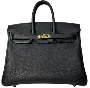 Hermes Birkin 25 HSS Noir (89) / Rose Azalee (8W) Togo GHW Stamp K 2026