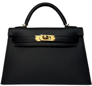 Mini Kelly 2 Epsom Noir (89) GHW Stamp G